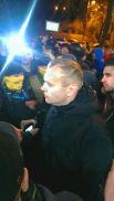 Подполковник, начальник отдела координации спецназа внутренних войск МВД на Майдане Сергей Асавелюк возле гостиницы «Днепр» 31 марта, где расположен штаб группировки Правый сектор