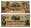 Доллар в США появились ещё в XVIII веке, но независимой валютой он стал позже когда во второй половине XIX века, когда самопровозглашённое государство Конфедеративные Штаты Америки начало выпуск собственной валюты.