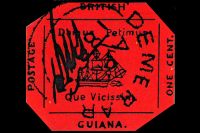Поздняя реконструкция «Британской Гвианы» (отчётливо видны все надписи и детали рисунка).