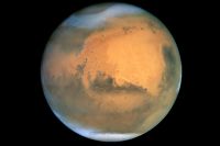 Снимок Марса, удалённого от Земли на 68 миллионов километров.