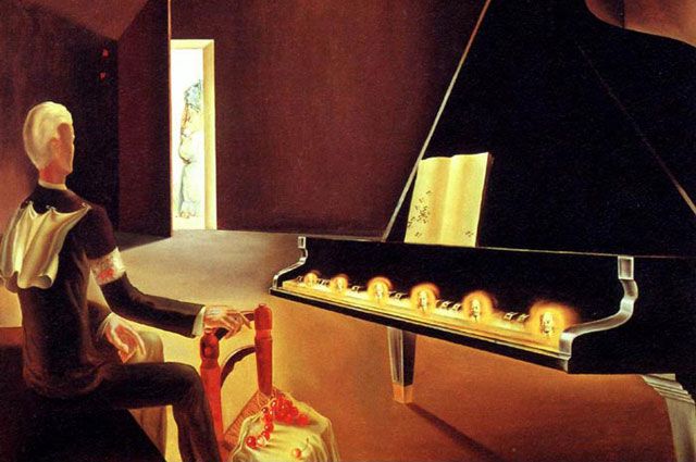 Сальвадор Дали. Шесть видений Ленина на рояле. 1931 год. 