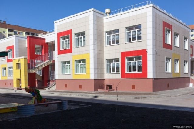Новый детский сад на улице Коммунальной в Пскове