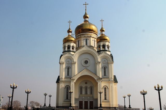 Храм в Хабаровске на набережной