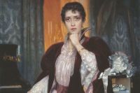Анна Каренина на картине Генриха Манизера. Не позднее 1925 года.