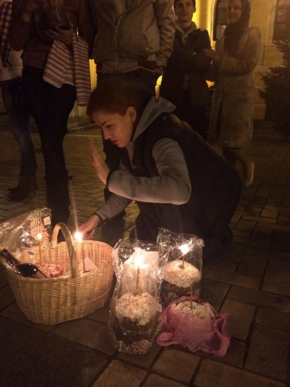 Леся Оробец за ночь обошла девять церквей в Киеве