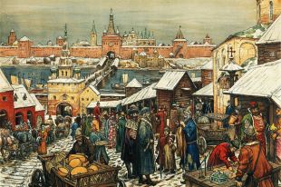 «Новгородский торг» Аполлинарий Васнецов.
