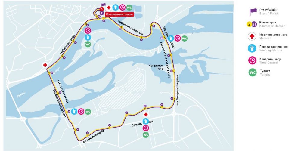 Kyiv City Marathon 1 х 42,195 км