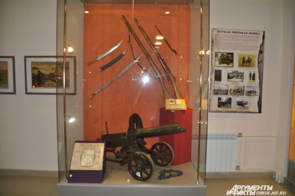 Выставка огнестрельного оружия в Краеведческом музее.