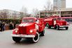 Этот автопробег пожарных машин стал первым в Новосибирске.