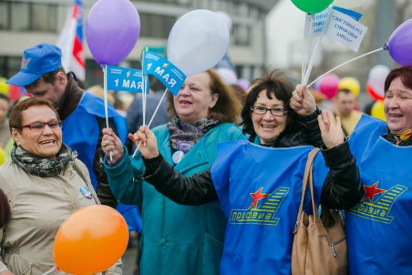 На митинге с лозунгом «За достойный труд» выступили профсоюзы 