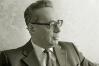 Народный артист СССР диктор Юрий Левитан. 1975 год.
