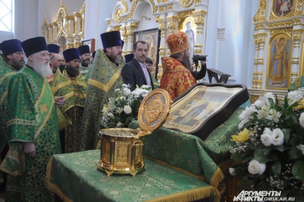 Омичи поклонились мощам преподобного Сергия Радонежского.