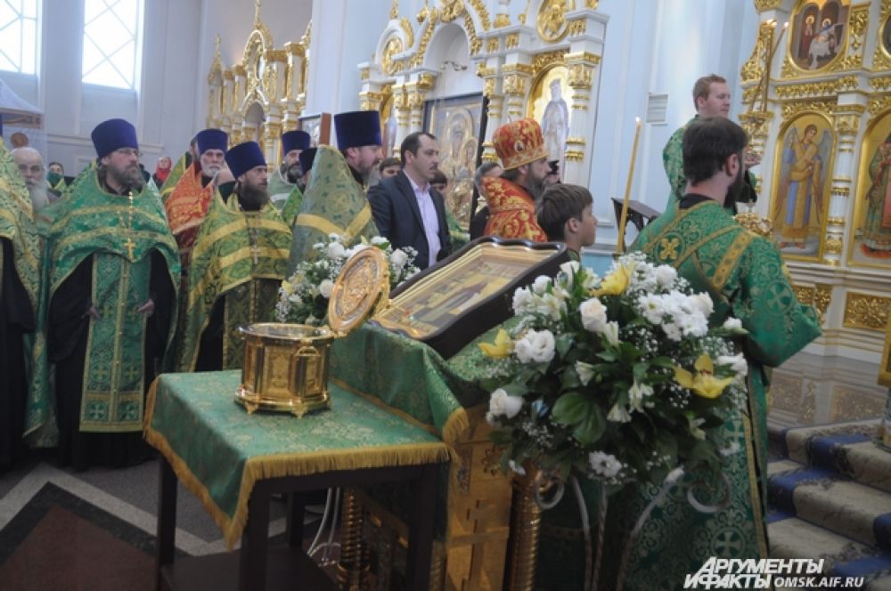 Омичи поклонились мощам преподобного Сергия Радонежского.