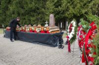 Перезахоронение красноармейцев, погибших в годы Великой Отечественной войны