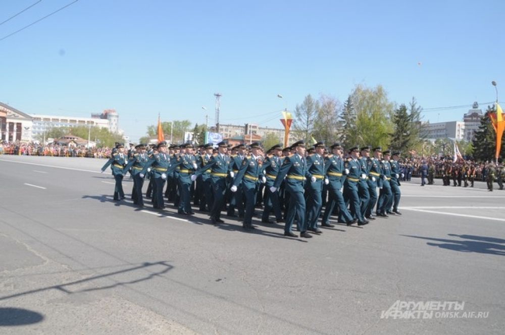 Парад Победы в Омске.