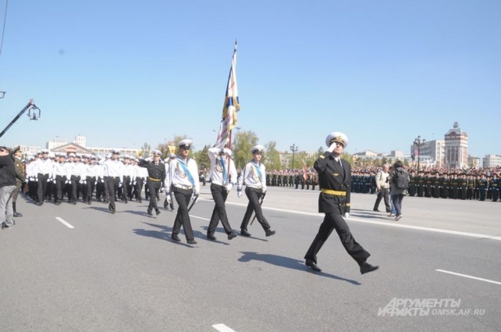 Парад Победы в Омске.