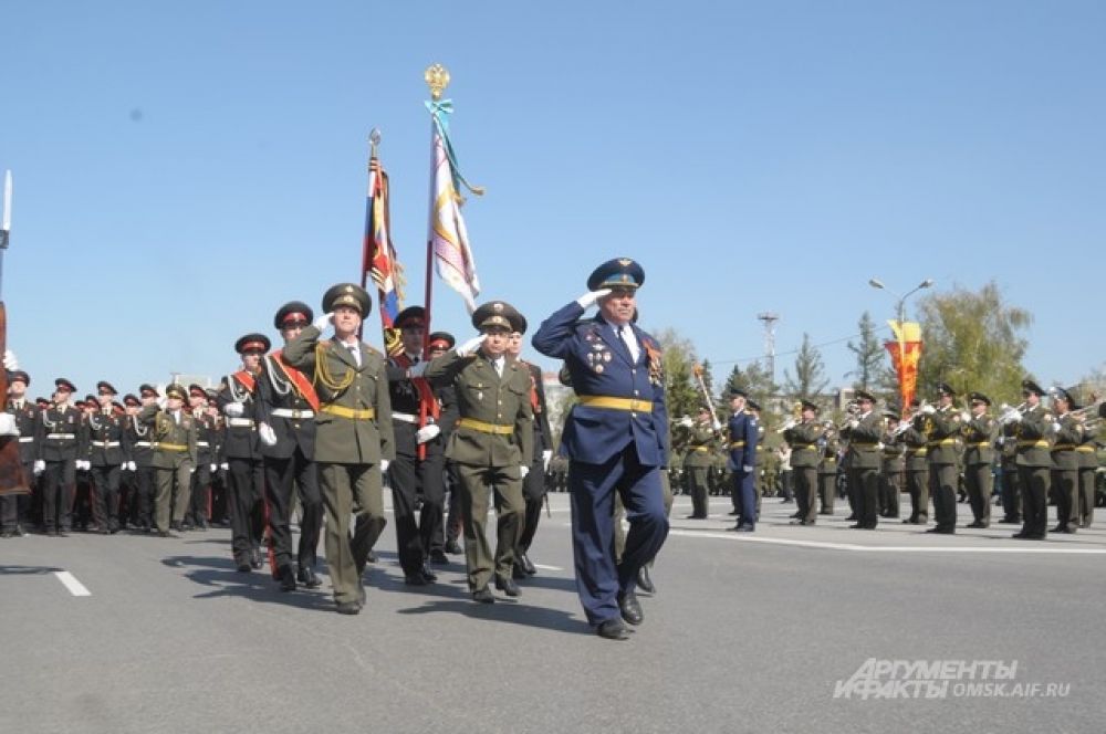 Парад Победы в Омске.