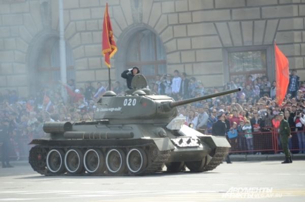 Легендарный Т-34, участвовавший в боях за Сталинград.