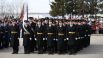 Участники парада: военные моряки.