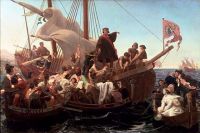  «Колумб на палубе Санта-Мария» (1855). Эммануэль Готлиб Лойце.
