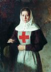 Одной из наиболее известных картин, запечатлевших образ медсестры, является полотно «Сестра милосердия» русского живописца Николая Ярошенко.
