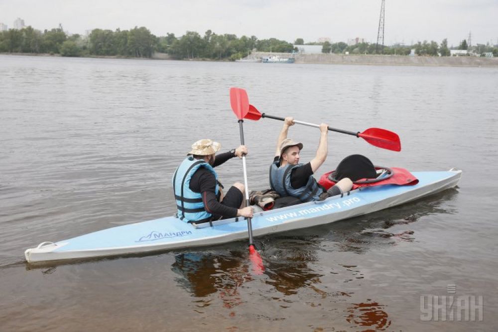 Переход по Днепру к Черному морю на веслах