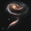 Группа галактик в созвездии Андромеды, 300 млн световых лет от Земли. Составляющая розоподобную форму галактика UGC 1810 затягивает гравитацией галактику-спутник UGC 1813. Впервые была описана в 1966 году. Снимок телескопа «Хаббл».