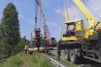 ДТП с автокраном под Киевом