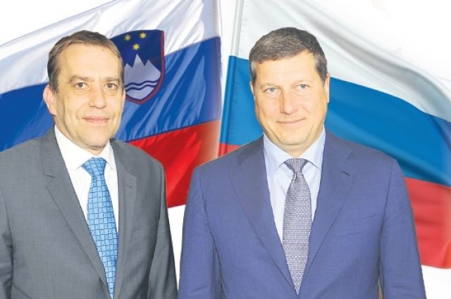  Олег Сорокин (справа): «Шаг за шагом отношения со Словенией двигаются вперёд».