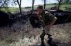 Сожженые украинские БМП