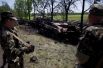 Сожженые украинские БМП