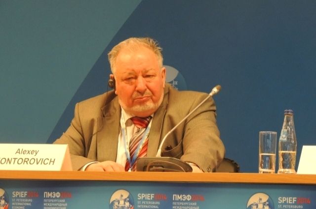 Ученый Алексей Конторович на ПМЭФ-2014