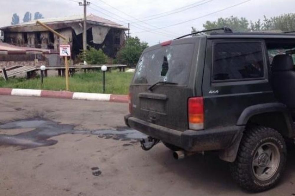Расстеленный автомобиль в Карловке