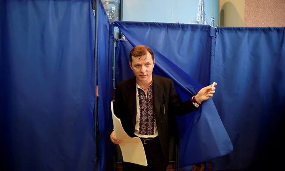 Кандидат в президенты Олег Ляшко проголосовал на выборах
