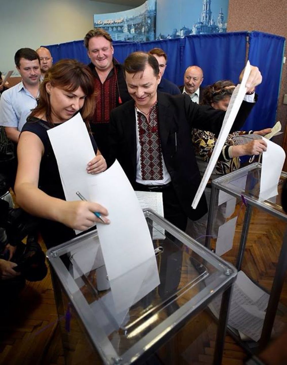 Кандидат в президенты Олег Ляшко проголосовал на выборах