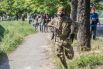 Боевики в центре Донецка