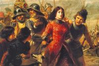 Картина «Пленение Жанны Д'Арк». Адольф-Александр Дилленс.