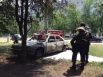 Сгоревший автомобиль