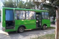 Автобус АНТОН-3250, такие сгорели в Днепропетровсе