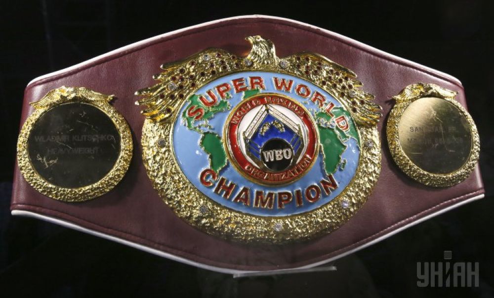 Чемпионский пояс WBO. Владимир Кличко дважды выигрывал этот пояс – в 2000 и 2008 годах