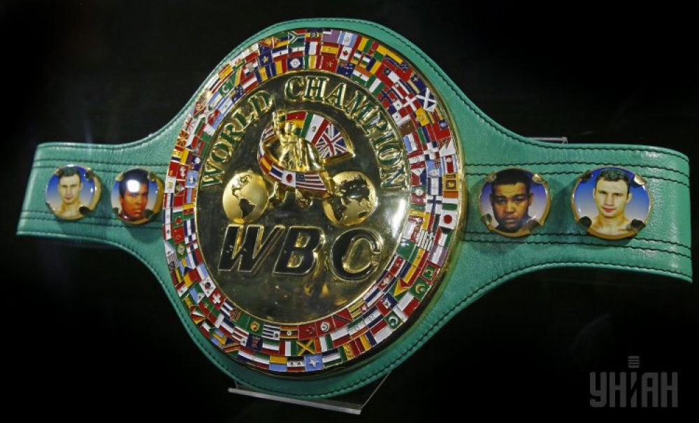 Чемпионский пояс WBC. Находился в собственности Виталия Кличко в 2004 и 2008-2014 годах