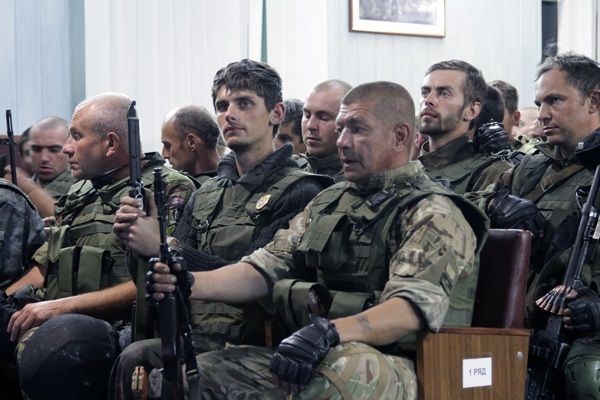 Бойцы Нацгвардии вернулись в Киев