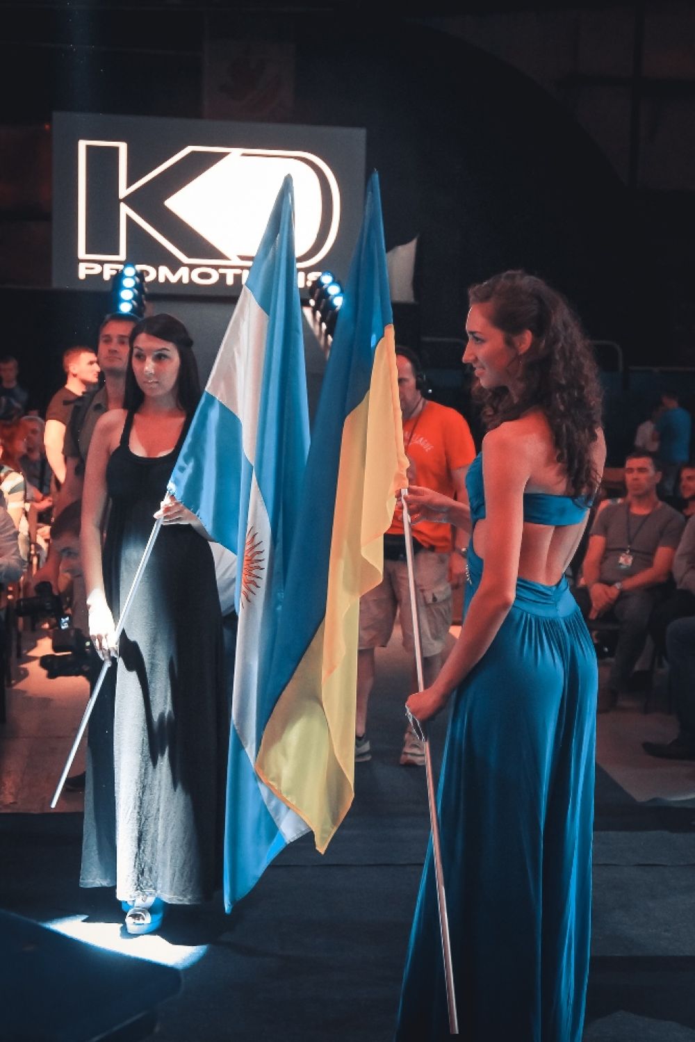 Флаги Аргентины и Украины