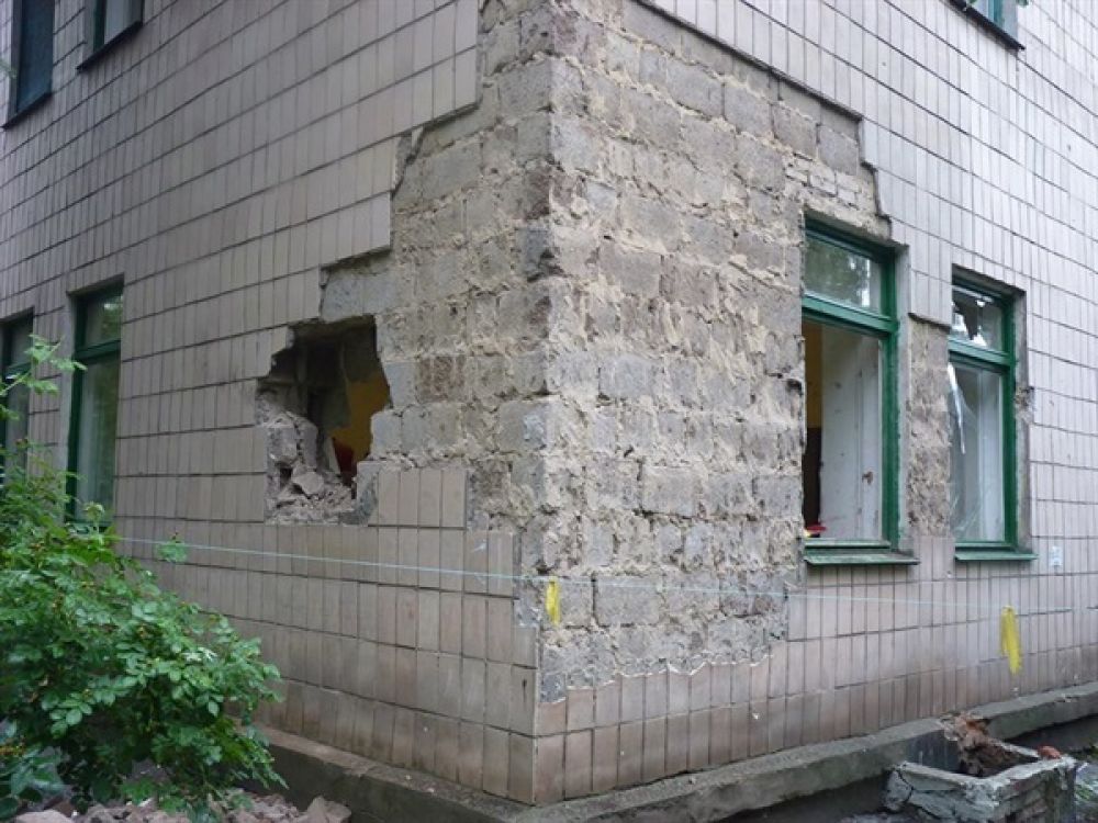 Разгромленный детский сад в Славянске