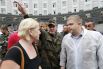 Участники пикета и активисты Самообороны