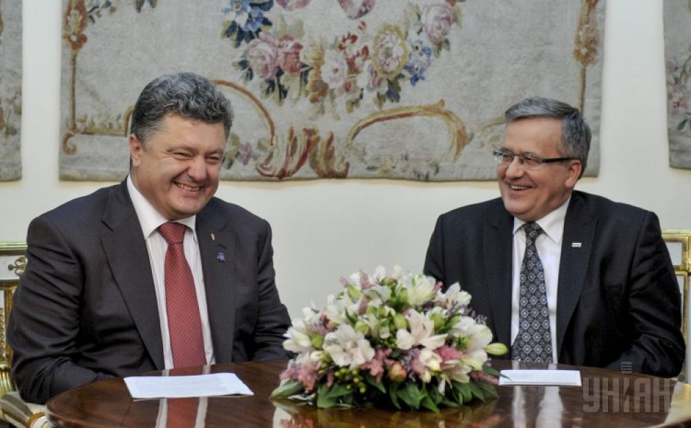Бронислав Коморовский и президент Украины