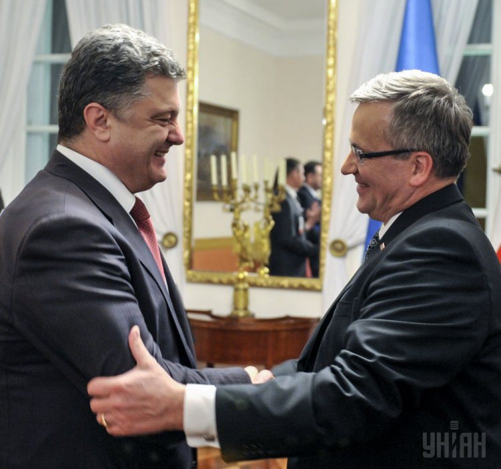 Бронислав Коморовский и Петр Порошенко