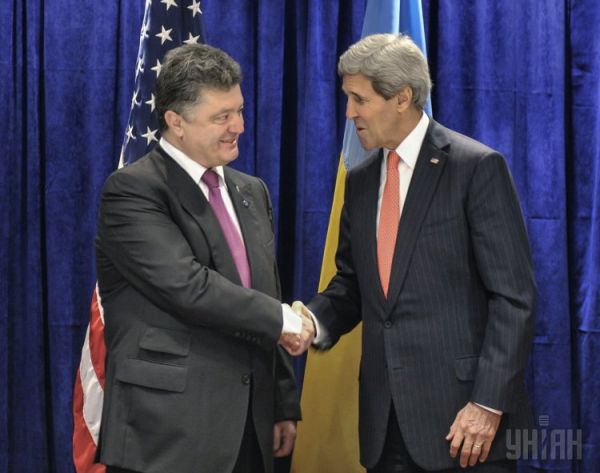 Госсекретарь США Джон Керри и президент Украины