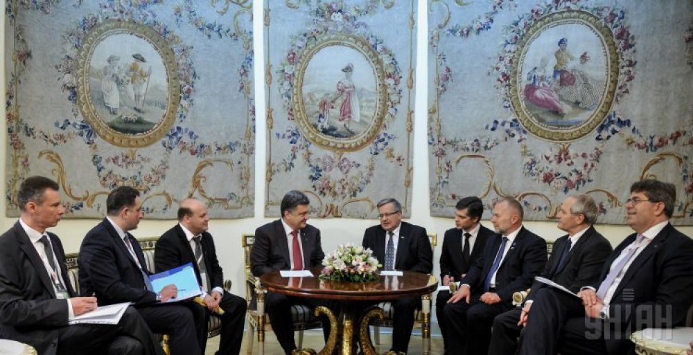 Петр Порошенко на встрече в Польше