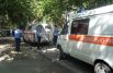 Сотрудники милиции на месте происшествия